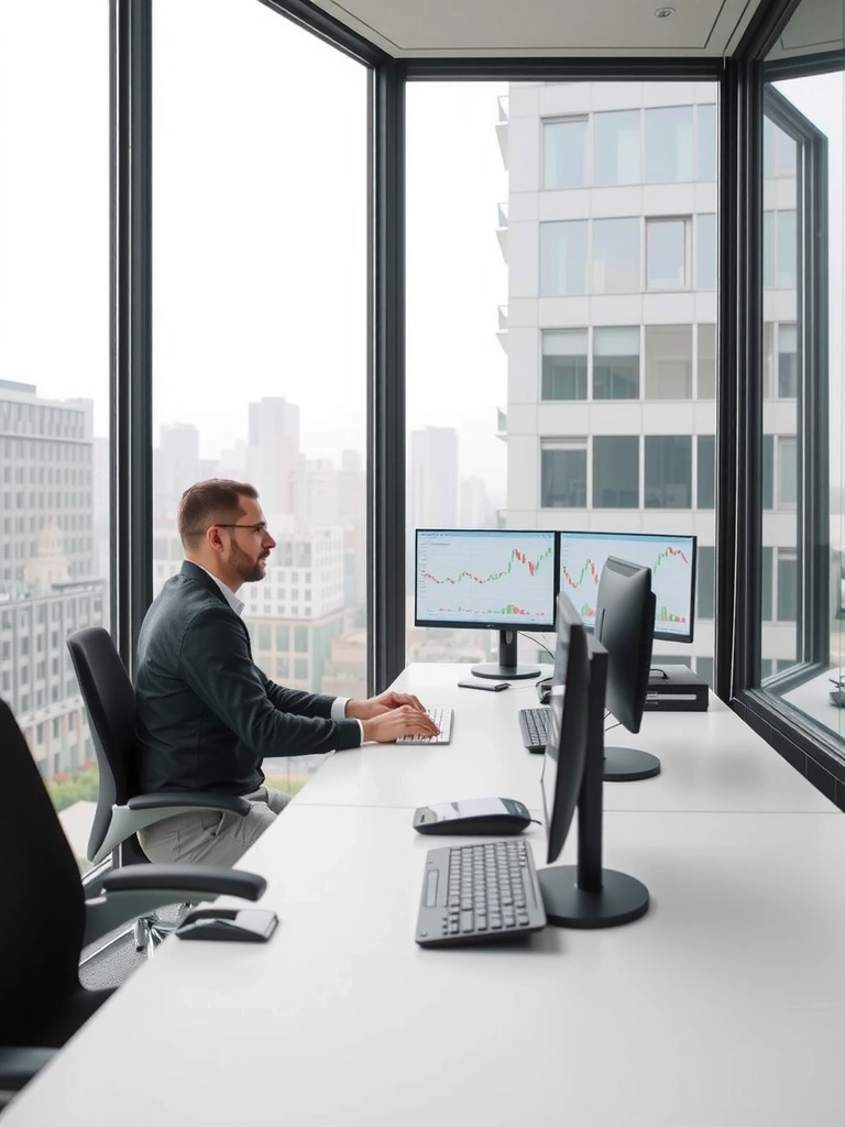 Analistas en oficina Bogotá